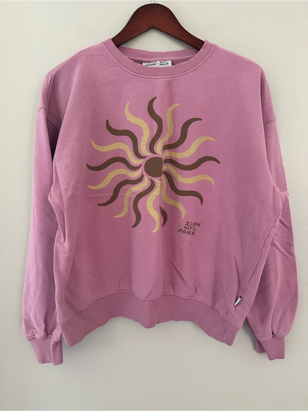 Madewell x Parks Project Zion National Park Pink Graphic Crewneck Sweatshirt